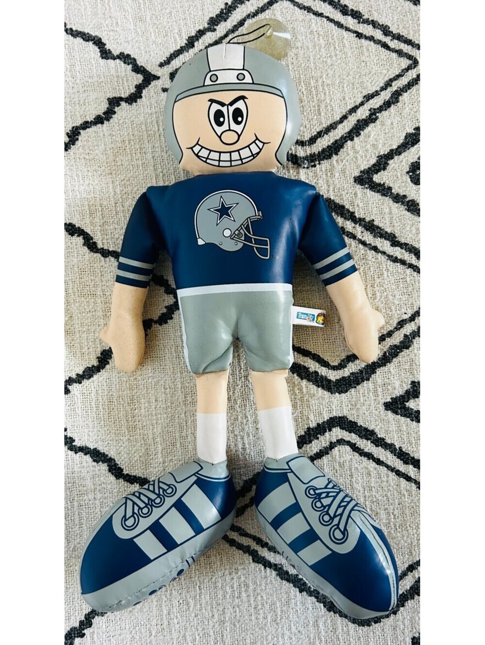 Vintage 90s Dallas Cowboys Plush Doll Team NFL Good Stuff Vinyl Football Toy